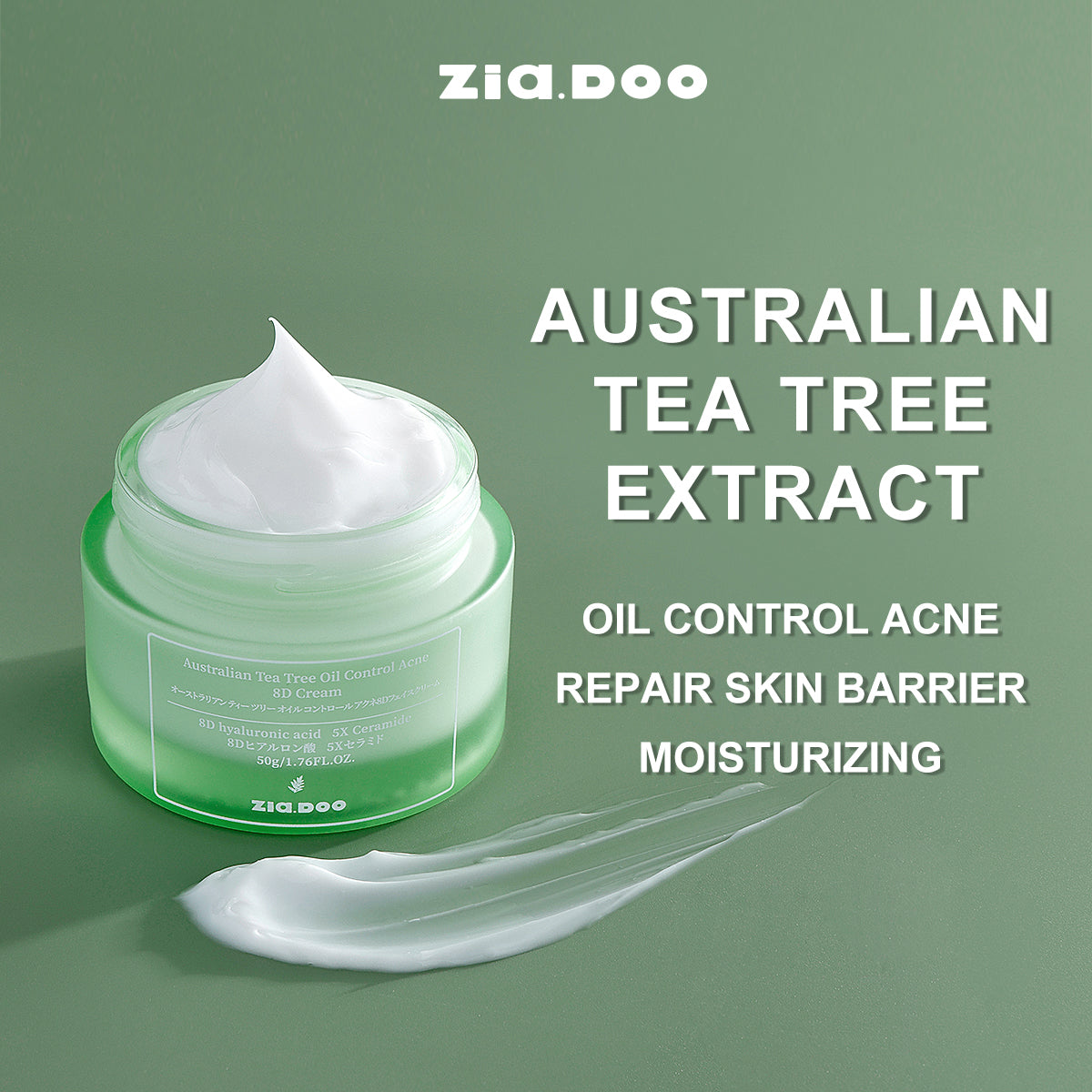 ZIA.DOO AUSTRALIAN TEA TREE OIL CONTROL ACNE 8D CREAM