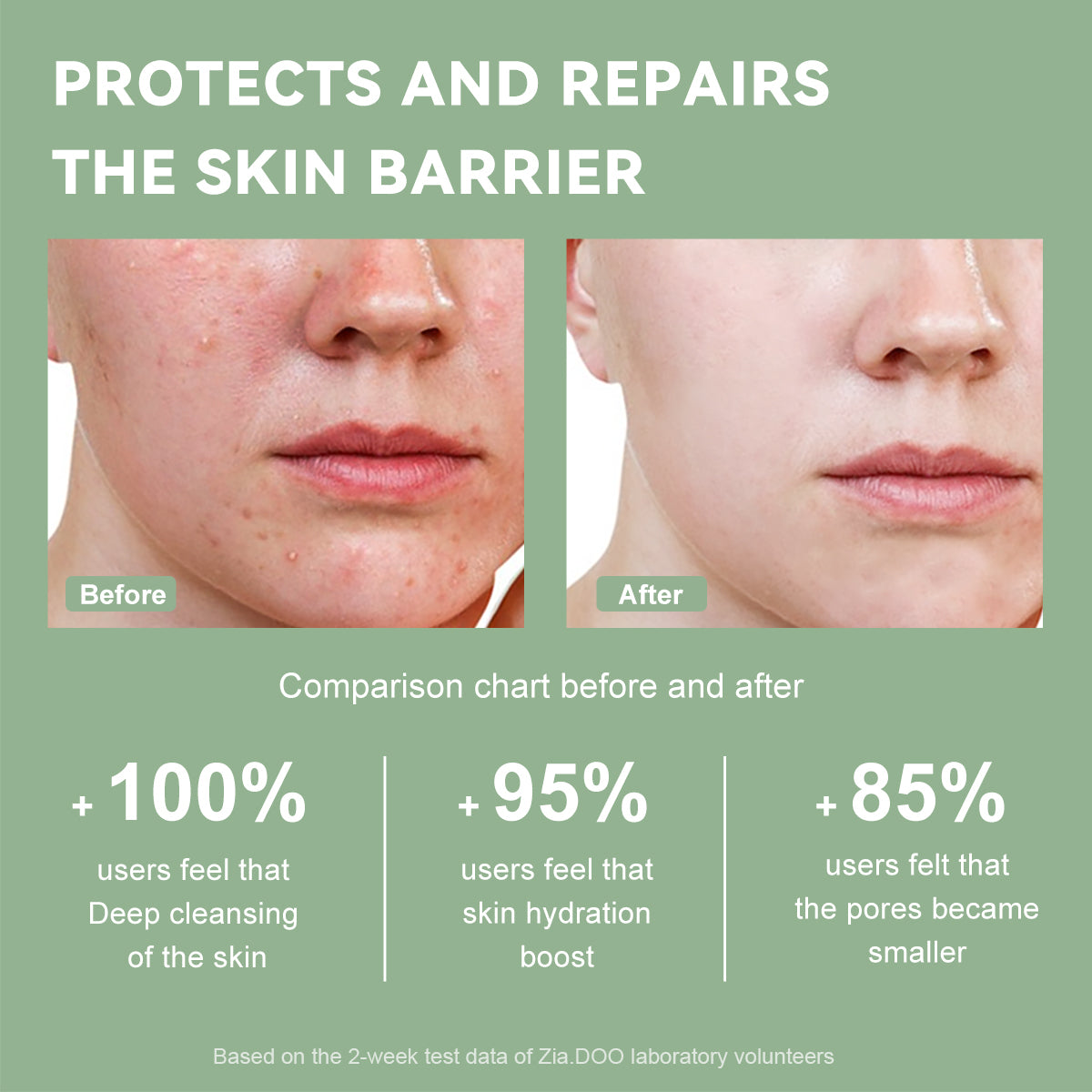 ZIA.DOO AUSTRALIAN TEA TREE AMINO ACID GENTLE CLEANSING MOUSSE